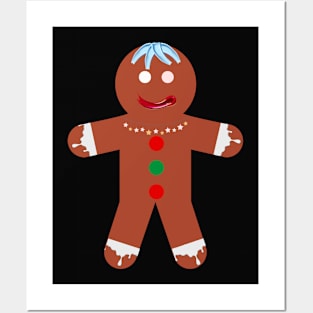 Gingerbread man Posters and Art